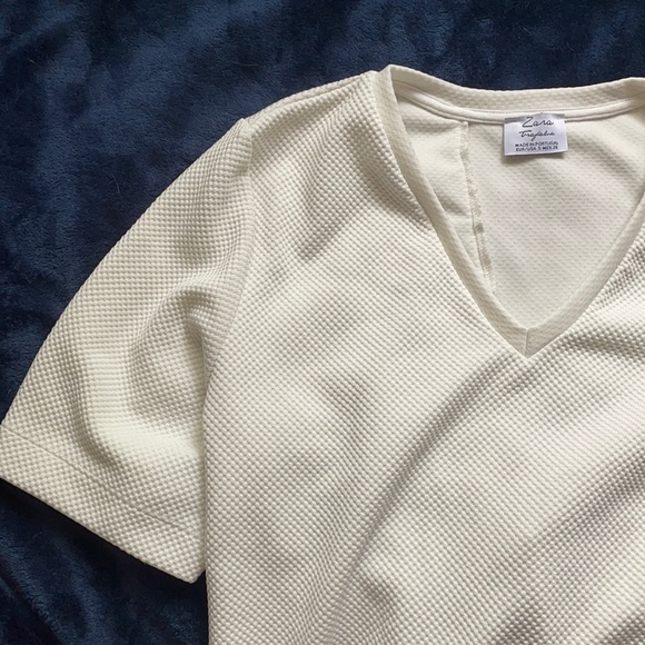 White Zara trafaluc shirt - Picture 1 of 5